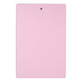 Borstkankerbewustzijn lichtroze effen kleur mini klembord (Achterkant)