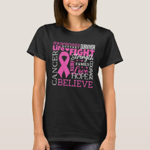 Borstkankerbewustzijn Lint Borstkanker T-shirt