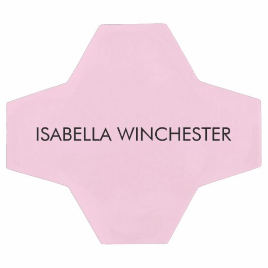 Borstkankerbewustzijn maand lichtroze op maat voetbal (Enkel)