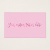 Borstkankerbewustzijn maand roze aangepaste kaart (Voorkant)