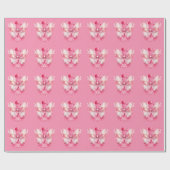 Borstkankerbewustzijn met Roze Lint Cadeaupapier (Vlak)