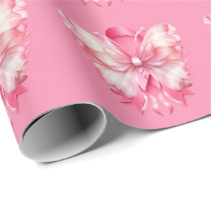Borstkankerbewustzijn met Roze Lint Cadeaupapier