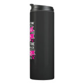 Borstkankerbewustzijn | Monogram Tumbler Thermosbeker (Geroteerd rechts)