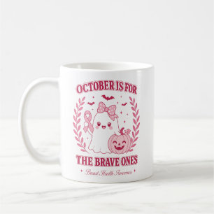 Borstkankerbewustzijn Oktober Halloween Koffiemok
