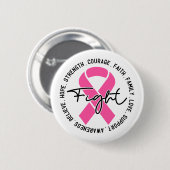 Borstkankerbewustzijn Ronde Button 5,7 Cm (Voorkant /achterkant)