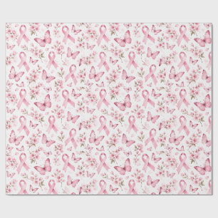 Borstkankerbewustzijn Roze Lint Inpakpapier