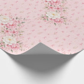 Borstkankerbewustzijn Roze Lint Inpakpapier (Hoek)