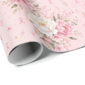 Borstkankerbewustzijn Roze Lint Inpakpapier (Rol Hoek)