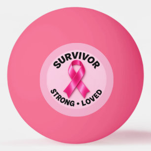 Borstkankerbewustzijn Roze Lint Pingpongbal