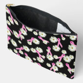 Borstkankerbewustzijn Roze linten en margrieten Etui (Open)