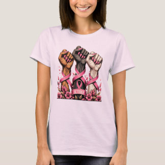 Borstkankerbewustzijn Sterke Vrouwen Steun T-shirt