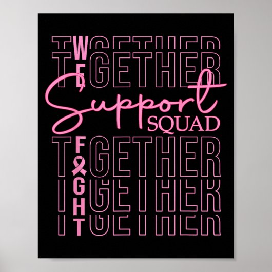 Borstkankerbewustzijn Steungroep Strijd Poster (Voorkant)