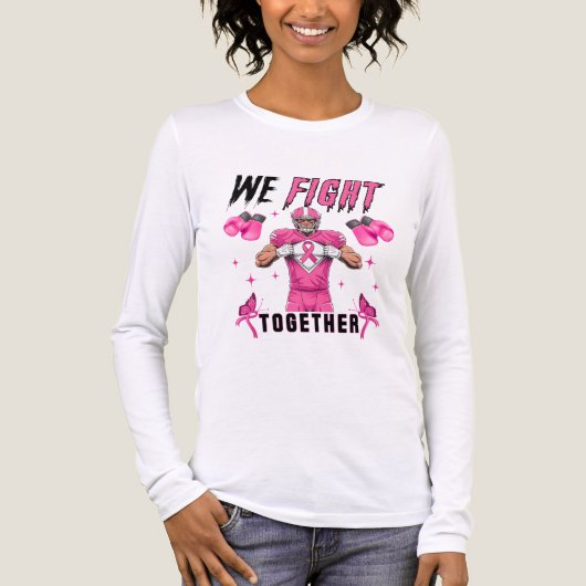 Borstkankerbewustzijn Tri-Blend Shirt (Voorkant volledig)
