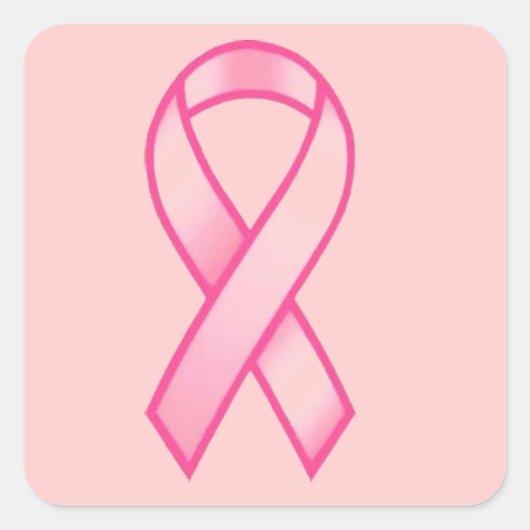 Borstkankerbewustzijn Vierkante Sticker (Voorkant)