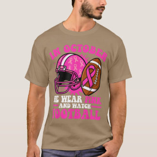 Borstkankerbewustzijn Vrouwen in oktober dragen we T-shirt