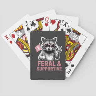 Borstkankerbewustzijn: wild en ondersteunend pokerkaarten