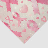 Borstkankerbewustzijnsdocument Tissuepapier (Detail)