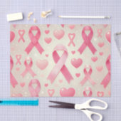Borstkankerbewustzijnsdocument Tissuepapier (Craft)
