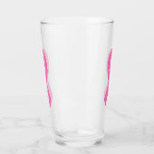 Borstkankerbewustzijnslint met bloem glas (Links)