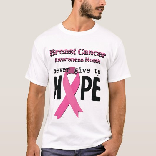 Borstkankerbewustzijnsmaand T-shirt (Voorkant)