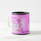 borstkankerboom tweekleurige koffiemok (Voorkant links)