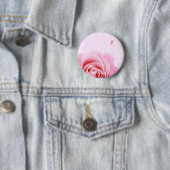 Borstkankerlint en Roze Rozen Leggings Ronde Button 5,7 Cm (In situ)