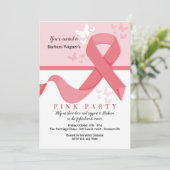 Borstkankerlint en vlinders kaart (Staand voorkant)