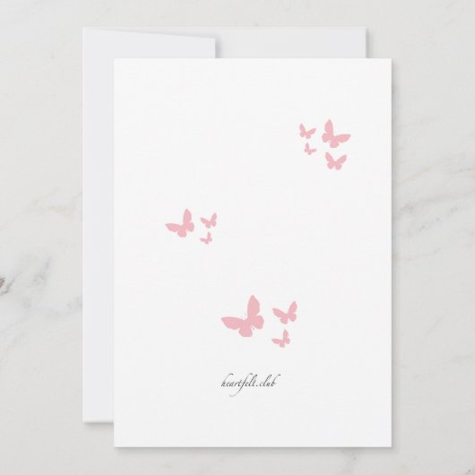 Borstkankerlint en vlinders kaart (Achterkant)