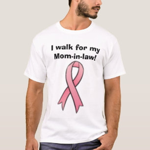 borstkankerlint, ik loop voor mijn schoonmoeder. t-shirt
