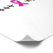 Borstkankeroverlevende met mastectomielitteken poster (Hoek)