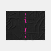 Borstkankeroverlevende na mastectomie fleece deken (Voorkant (Horizontaal))