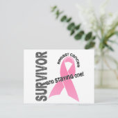 BORSTKANKEROVERLEVING 1 BRIEFKAART (Staand voorkant)