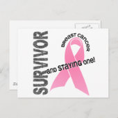 BORSTKANKEROVERLEVING 1 BRIEFKAART (Voorkant / Achterkant)