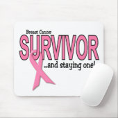 BORSTKANKEROVERLEVING en het blijven één Muismat (Met muis)