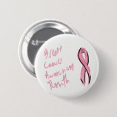 borstkankerspeld ronde button 5,7 cm (Voorkant /achterkant)