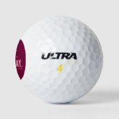 borstkankersteun hoop bidden Golf Balls Golfballen (Logo)