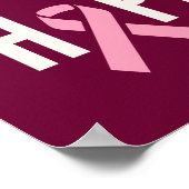 borstkankersteun hoop bidden Poster Print (Hoek)