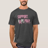 borstkankersteun hoop bidden T-Shirt (Voorkant)