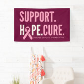 borstkankersteun hoop genezen Banner Grote Teken (Insitu)