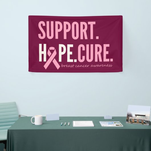 borstkankersteun hoop genezen Banner Grote Teken (Beurs)