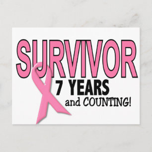 BORSTKANKERSURVIVOR 7 jaar & tellen Briefkaart