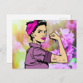 borstkankervoorlichting / citaten / steun / gift  briefkaart (Voorkant / Achterkant)