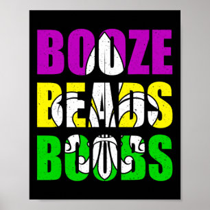 Borstkraaltjes Mardi Gras Vrouwen Mannen Volwassen Poster