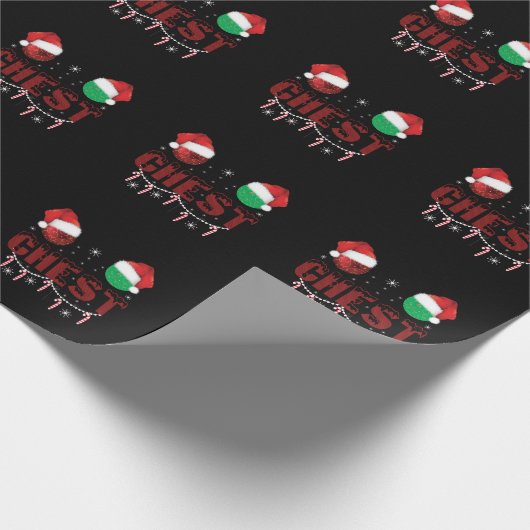 Borstmoeren Kerstmis bijpassende Kerstmis Koppels Cadeaupapier (Hoek)