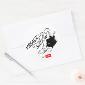 borstnatie-sticker ronde sticker (Envelop)