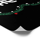 Borstnoten bijpassende kastanjes kerstpaar poster (Hoek)