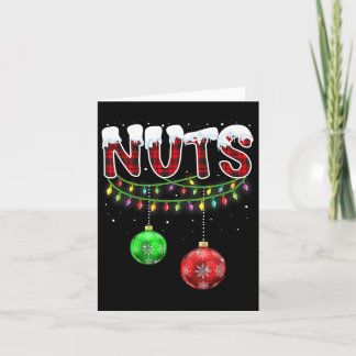 Borstnoten bijpassende kastanjes leuk kerst paar kaart