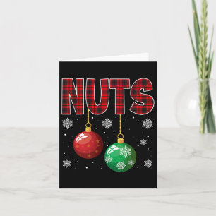 Borstnoten bijpassende kastanjes leuk kerst paar kaart