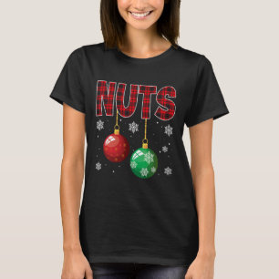 Borstnoten bijpassende kastanjes leuk kerst paar t-shirt