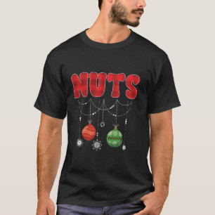 Borstnoten Grappig Bijpassende Kastanjes Kerst Paj T-shirt
